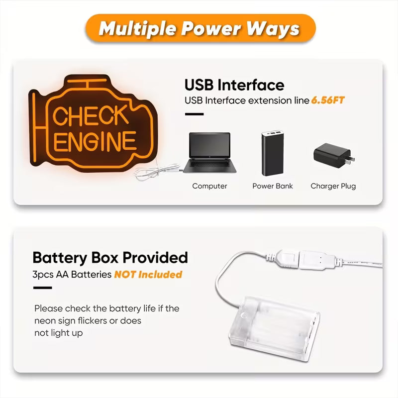 Large check engine led