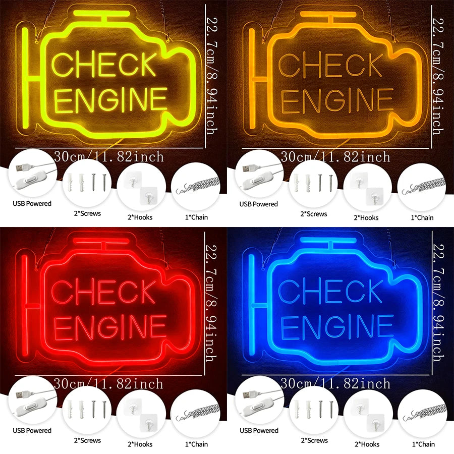 Check engine led